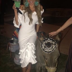 donna mizani white dress